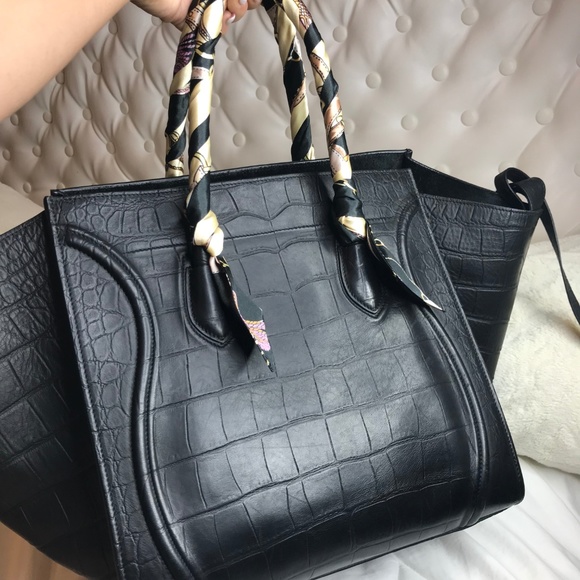 AUTHENTIC Celine Phantom CROC EMBOOSED - Picture 6 of 8